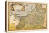 Map of Prussia-Abraham Ortelius-Stretched Canvas