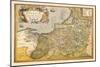 Map of Prussia-Abraham Ortelius-Mounted Art Print