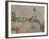 Map of Puerto Rico and the Antilles-null-Framed Giclee Print