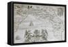 Map of Puglia, Terra D'Otranto, 1702-Giovan Battista Pacichelli-Framed Stretched Canvas