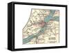Map of Quebec (C. 1900), Maps-Encyclopaedia Britannica-Framed Stretched Canvas
