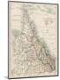 Map of Queensland, Australia, 1870s-null-Mounted Giclee Print