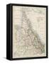 Map of Queensland, Australia, 1870s-null-Framed Stretched Canvas