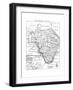 Map of Radnorshire, Wales, 18th Century-null-Framed Giclee Print