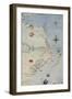 Map of Raleigh's Virginia-John White-Framed Giclee Print