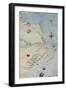 Map of Raleigh's Virginia-John White-Framed Giclee Print