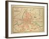 Map of Rennes France-null-Framed Giclee Print