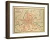 Map of Rennes France-null-Framed Giclee Print