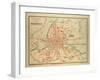 Map of Rennes France-null-Framed Giclee Print