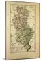 Map of Rhône France-null-Mounted Giclee Print