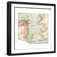 Map of Rio De Janeiro (C. 1900), Maps-Encyclopaedia Britannica-Framed Giclee Print