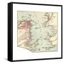 Map of Rio De Janeiro (C. 1900), Maps-Encyclopaedia Britannica-Framed Stretched Canvas