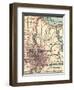 Map of Rochester (C. 1900), Maps-Encyclopaedia Britannica-Framed Art Print