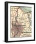 Map of Rochester (C. 1900), Maps-Encyclopaedia Britannica-Framed Art Print