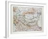 Map of Romania Serbia Bulgaria Montenegro 1899-null-Framed Giclee Print