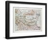 Map of Romania Serbia Bulgaria Montenegro 1899-null-Framed Giclee Print