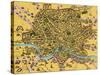 Map of Rome, 1500s-Science Source-Stretched Canvas