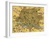 Map of Rome, 1500s-Science Source-Framed Giclee Print