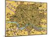 Map of Rome, 1500s-Science Source-Mounted Giclee Print