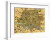 Map of Rome, 1500s-Science Source-Framed Giclee Print