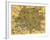 Map of Rome, 1500s-Science Source-Framed Giclee Print