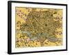 Map of Rome, 1500s-Science Source-Framed Giclee Print