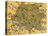 Map of Rome, 1500s-Science Source-Stretched Canvas