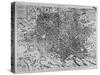 Map of Rome, 1579-Mario Cartaro-Stretched Canvas