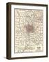 Map of Rome (C. 1900), from 10th Edition of Encyclopædia Britannica, Maps-Encyclopaedia Britannica-Framed Art Print