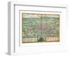 Map of Rome, from "Civitates Orbis Terrarum" by Georg Braun and Frans Hogenberg, circa 1572-Joris Hoefnagel-Framed Premium Giclee Print