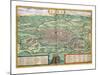 Map of Rome, from "Civitates Orbis Terrarum" by Georg Braun and Frans Hogenberg, circa 1572-Joris Hoefnagel-Mounted Giclee Print