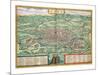 Map of Rome, from "Civitates Orbis Terrarum" by Georg Braun and Frans Hogenberg, circa 1572-Joris Hoefnagel-Mounted Giclee Print