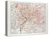 Map of Rome Italy 1899-null-Stretched Canvas