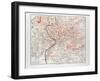 Map of Rome Italy 1899-null-Framed Giclee Print