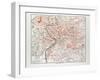 Map of Rome Italy 1899-null-Framed Giclee Print