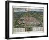 Map of Rome-Abraham Ortelius-Framed Art Print