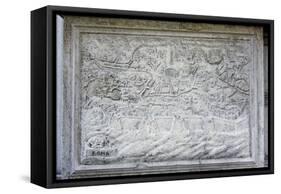 Map of Rome-null-Framed Stretched Canvas