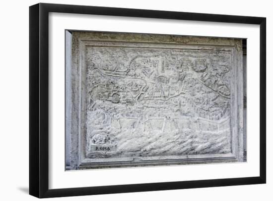 Map of Rome-null-Framed Giclee Print