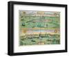 Map of Rotterdam and Gouda, from "Civitates Orbis Terrarum"-Joris Hoefnagel-Framed Giclee Print