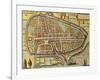 Map of Rotterdam, Netherlands, from 'Civitates Orbis Terrarum', 1540-90-null-Framed Giclee Print