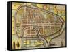 Map of Rotterdam, Netherlands, from 'Civitates Orbis Terrarum', 1540-90-null-Framed Stretched Canvas