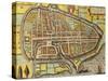 Map of Rotterdam, Netherlands, from 'Civitates Orbis Terrarum', 1540-90-null-Stretched Canvas