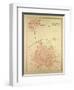 Map of Roubaix and Tourcoing-null-Framed Giclee Print