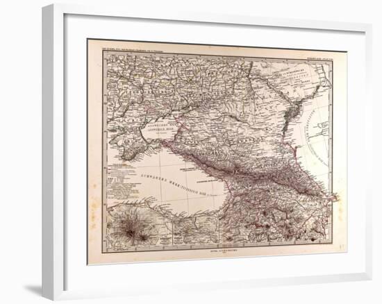 Map of Russia, 1873-null-Framed Giclee Print