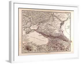 Map of Russia, 1873-null-Framed Giclee Print