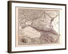 Map of Russia, 1873-null-Framed Giclee Print