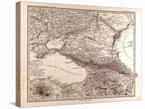 Map of Russia, 1873-null-Stretched Canvas