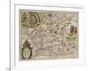 Map of Russia and Moscow (From: Theatrum Orbis Terrarum..), 1645-Willem Janszoon Blaeu-Framed Giclee Print