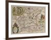 Map of Russia and Moscow (From: Theatrum Orbis Terrarum..), 1645-Willem Janszoon Blaeu-Framed Giclee Print