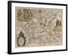 Map of Russia and Moscow (From: Theatrum Orbis Terrarum..), 1645-Willem Janszoon Blaeu-Framed Giclee Print